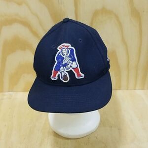 Vintage New England Patriots New Era NFL Vintage Blue Red Snapback Hat Ball Cap